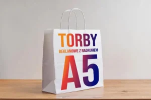 Poligrafia Wschód_Torba Papierowa A5 z nadrukiem